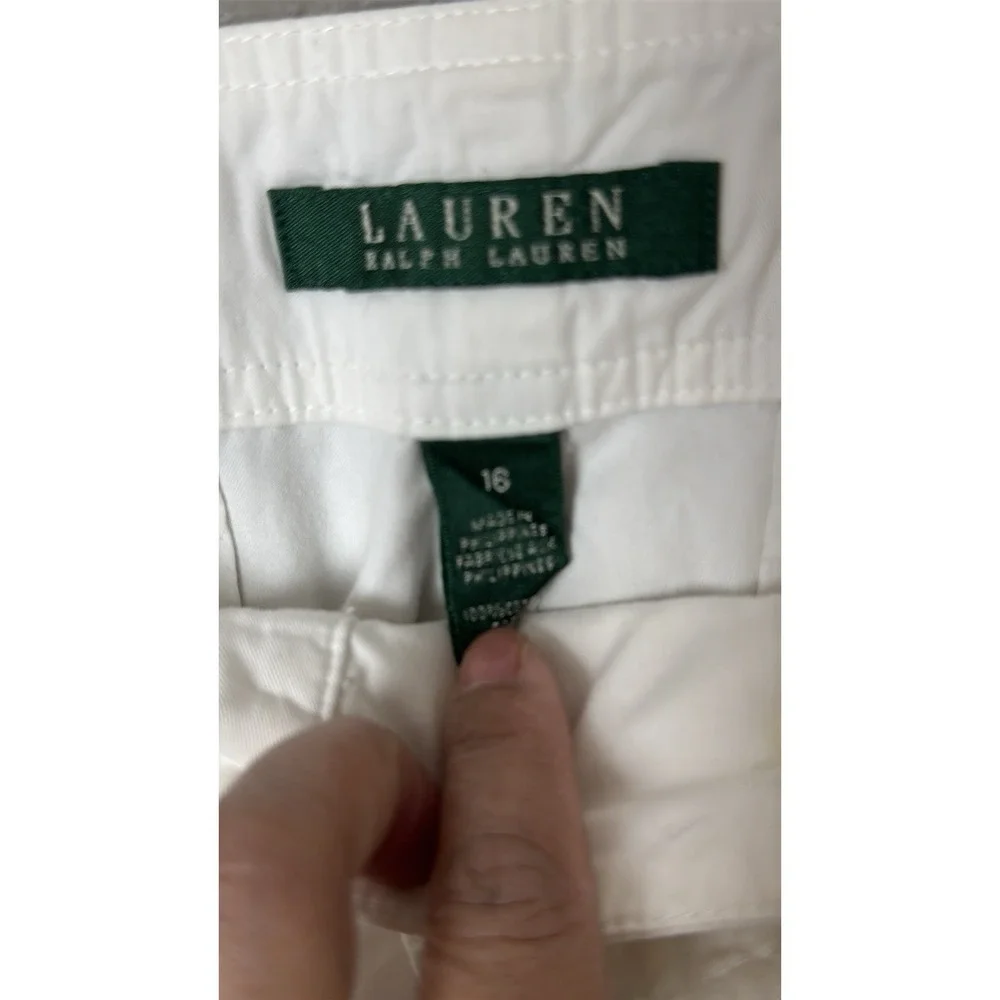 Lauren Ralph Lauren Women's White Pants Ethereal Summer Resort Preppy Fairy